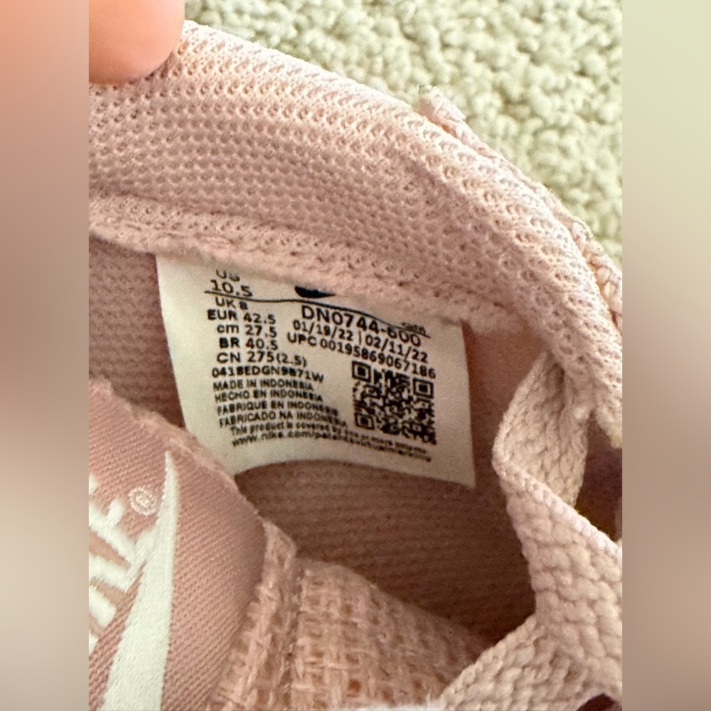 Nike Blazer Low Platform Women's Shoes Pink Oxford/Summit White/Pink Oxford/Rose - Picture 9 of 10
